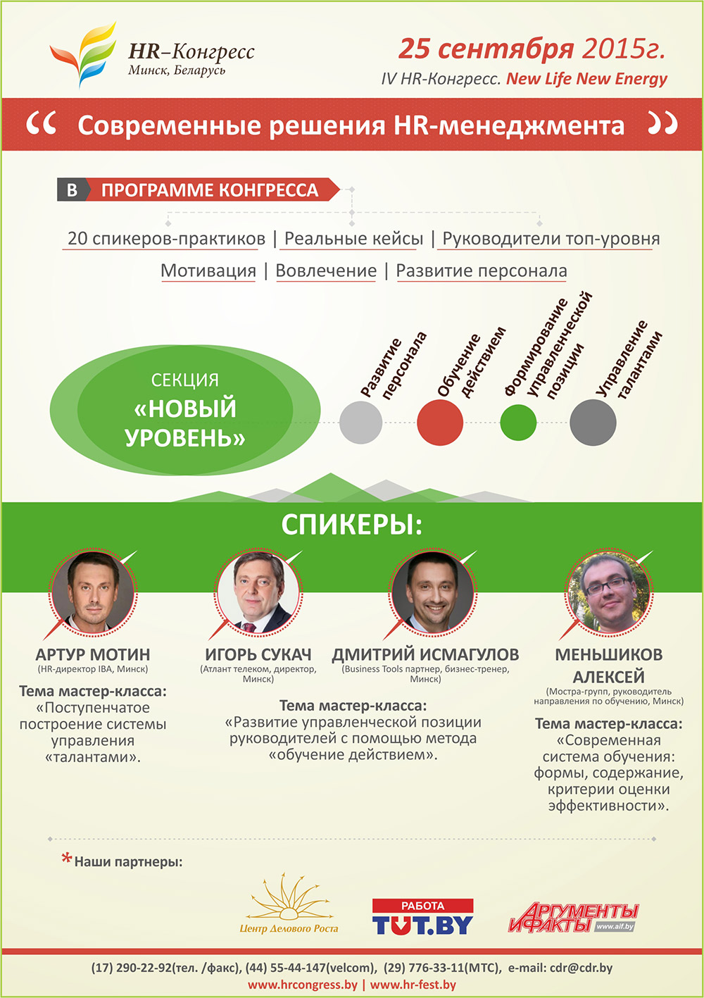 Представляем вашему вниманию спикеров IV HR-Конгресса в секции 
